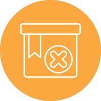 Rejected Interactive Icon Badge vector