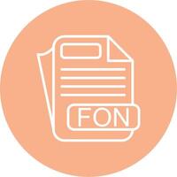 FON File Format Pop Color Style vector