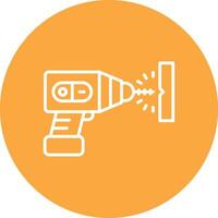 Hand Drill Interface Sketch Art vector