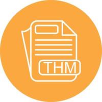 THM File Format Conceptual Line Work vector