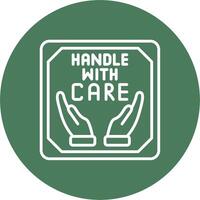 Handle With Care Color Accent Visual vector