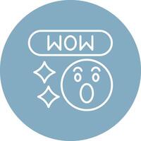 Wow Outlined App Visual vector