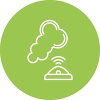 Smoke Sensor Colorful Concept Art vector