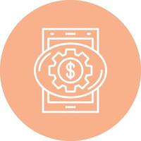 Setting Clean Grid Icon vector