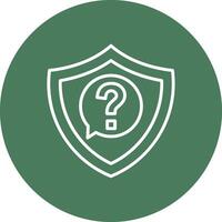 Shield Simple Line Sketch vector
