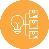 Idea Gradient Style Icon vector