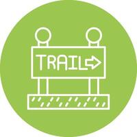 Signboard Conceptual Line Work vector