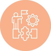 Leader Outlined App Visual vector