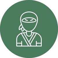 Ninja Modern App Icon vector