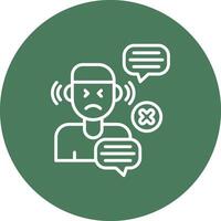 No Listen Coded Design Graphic vector