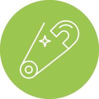 Safety pin Sharp Edge Symbol vector