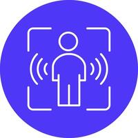 Motion Sensor Sleek Graphic Mark vector