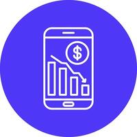 Bar Graph Digital UI Element vector