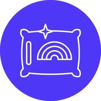 Pillow Minimal Outline Artwork vector