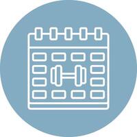 Calender Flat Styled Symbol vector
