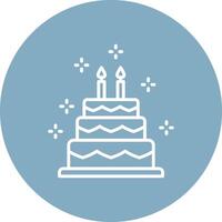 Cake Outlined App Visual vector
