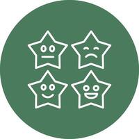 Rating Rounded Line Illustration vector