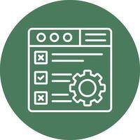 Checklist Outlined App Visual vector