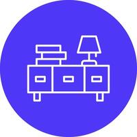 Side Table Geometric Shape Symbol vector