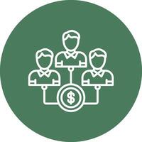Mutual Fund Sharp Edge Symbol vector
