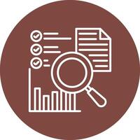 Exploratory Analysis Minimal Touch Graphic vector
