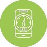 Barometer Shadowed Icon Style vector