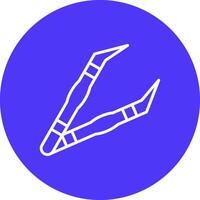 Tweezer Monochrome UI Visual vector