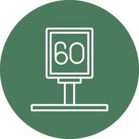 Speed Limit Digital Abstract Form vector