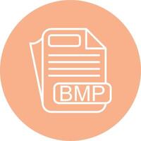 BMP File Format Outline Graphic Design vector
