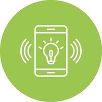 Telecommunication App Style Badge vector