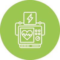 Defibrillator Subtle Shadow Icon vector