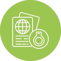 Deported Gradient Style Icon vector