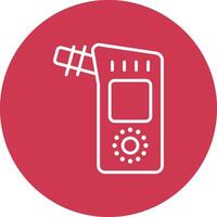 Alcohol Sensor Minimalist Graphic vector