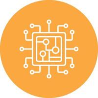 Processor Minimalist Graphic vector