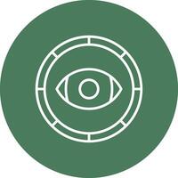 Eye Sharp Edge Symbol vector