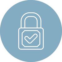 Lock Digital Abstract Form vector