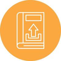 Upload Lined Visual Concept vector