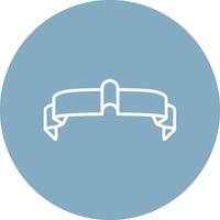 Folded Ribbon App Style Badge vector