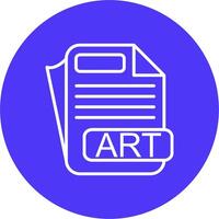ART File Format Compact App Icon vector
