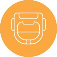 Helmet Sharp Edge Symbol vector