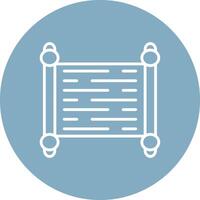 Paper Scroll Sharp Edge Symbol vector