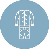 Race Suit Stylish App Element vector