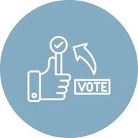 Yes Vote Interactive UI Graphic vector