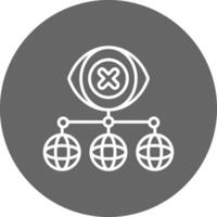 Virtual Private Network Simple Line Sketch vector