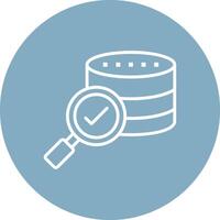 Data Searching Dark Theme Element vector
