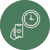 Time Smooth Gradient Icon vector