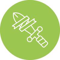 Sword Modern Tech Icon vector