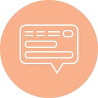 Chat Smooth Gradient Icon vector