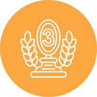 3rd Prize Clean Web Element vector