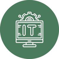 Information Technology Minimal Touch Graphic vector